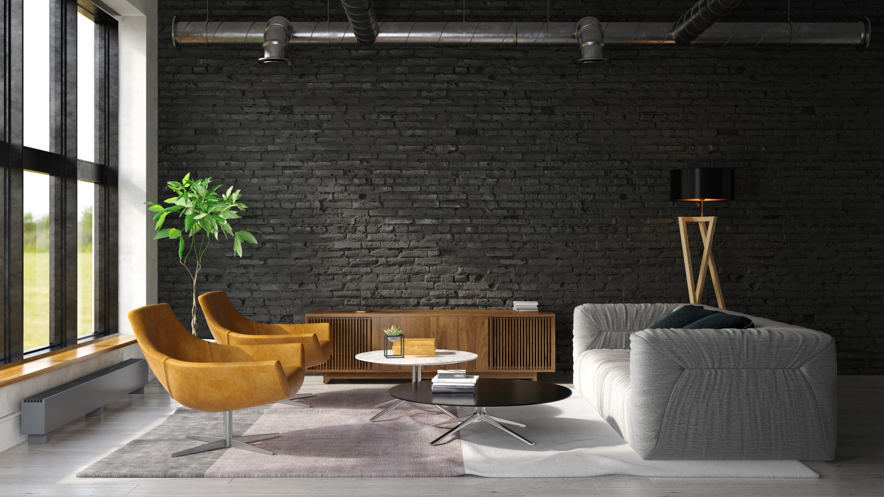 Industrial Style Living Room